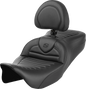 SADDLEMEN Roadsofa™ Seat - with Backrest - Tuck-n-Roll - FL '08-'23 808-07B-202B0
