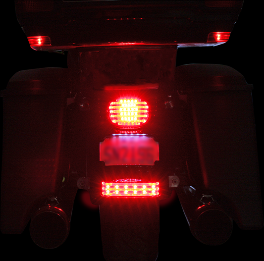 CUSTOM DYNAMICS Fender Tip Light - LED - Red Lens - Black PB-FT-TOUR-R-B