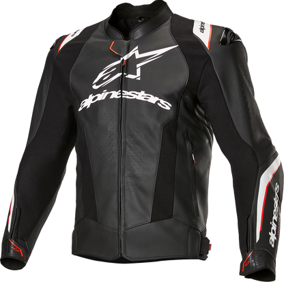 ALPINESTARS Missile v3 Ignition Leather Jacket - Black/White - US 50 / EU 60 3100325-12-60