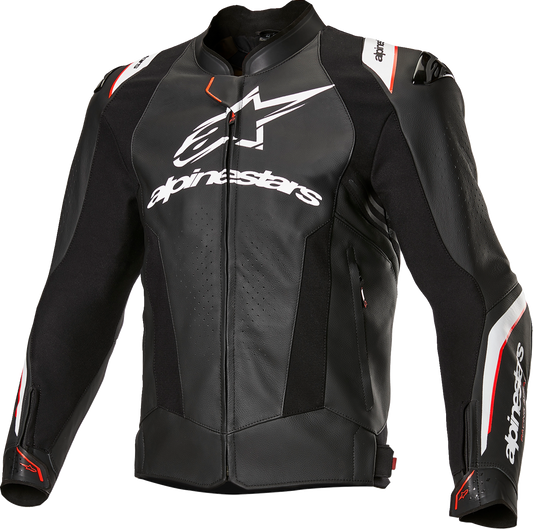ALPINESTARS Missile v3 Ignition Leather Jacket - Black/White - US 50 / EU 60 3100325-12-60