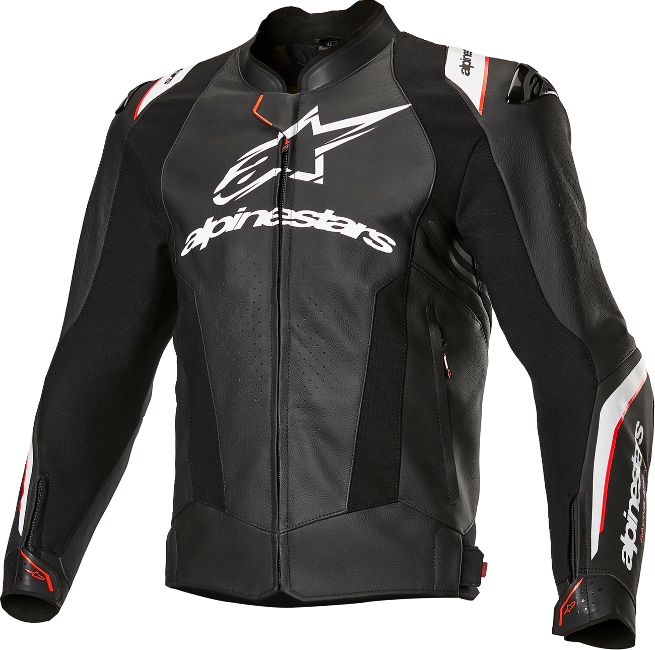 ALPINESTARS Missile v3 Ignition Leather Jacket - Black/White - US 46 / EU 56 3100325-12-56