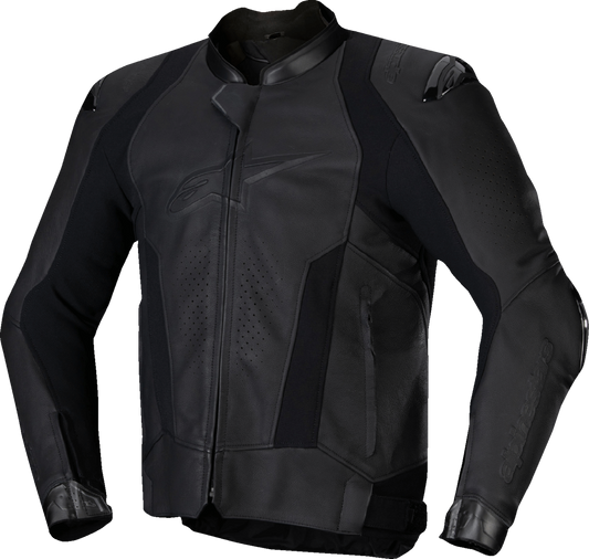 ALPINESTARS Missile v3 Leather Jacket - Black/Black - US 46 / EU 56 3100125-1100-56