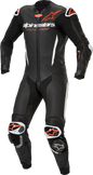 ALPINESTARS GP-R7 1-PC Leather Suit - Black/White/Red Fluo - US 48 / EU 58 3150125-1231-58