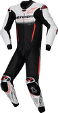 ALPINESTARS GP-R7 1-PC Leather Suit - White/Black/Red Fluo - US 40 / EU 50 3150125-233-50