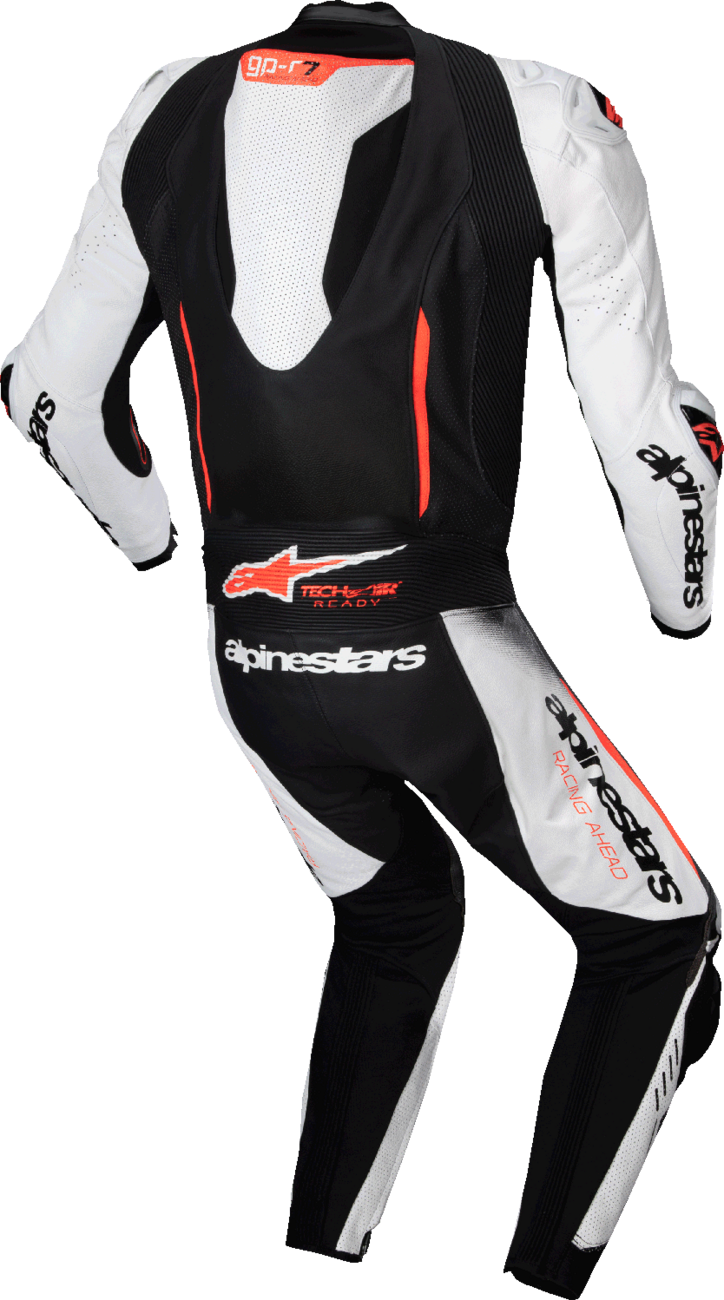 ALPINESTARS GP-R7 1-PC Leather Suit - White/Black/Red Fluo - US 40 / EU 50 3150125-233-50
