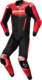 ALPINESTARS GP-R7 1-PC Leather Suit - Black/Mid Red - US 52 / EU 62 3150125-1405-62