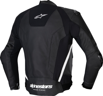ALPINESTARS Missile v3 Leather Jacket - Black/White - US 42 / EU 52 3100125-12-52