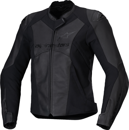 ALPINESTARS Stella Faster v3 Leather Jacket - Black/Black - US 6 / EU 42 3113625-1100-42