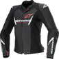 ALPINESTARS Stella Faster v3 Leather Jacket - Black/White Fluo/Coral - US 2 / EU 38 3113625-1781-38
