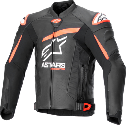 ALPINESTARS GP Plus R v4 Airflow Leather Jacket - Black/Red Fluo/White - US 44 / EU 54 3100624-1321-54