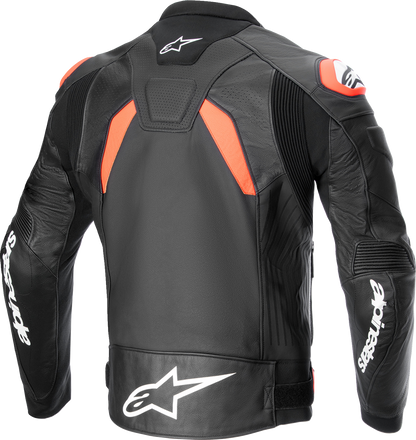 ALPINESTARS GP Plus R v4 Airflow Leather Jacket - Black/Red Fluo/White - US 46 / EU 56 3100624-1321-56