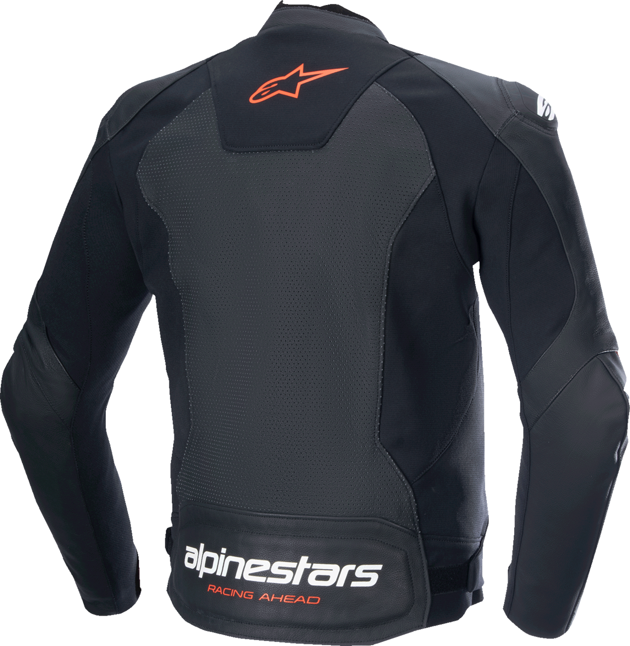 ALPINESTARS Faster v3 Airflow Leather Jacket - Black/Red Fluo - US 40 / EU 50 3103625-1030-50