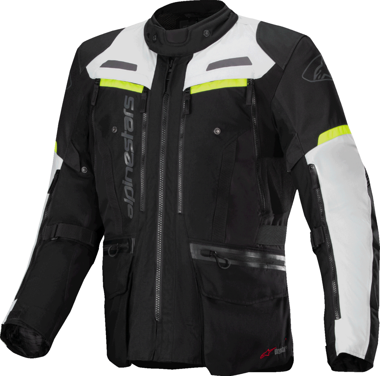 ALPINESTARS Bogota Pro Drystar® Jacket - Dark Black/Ice Gray/Yellow Fluo - 2XL 3207023-1381-XXL