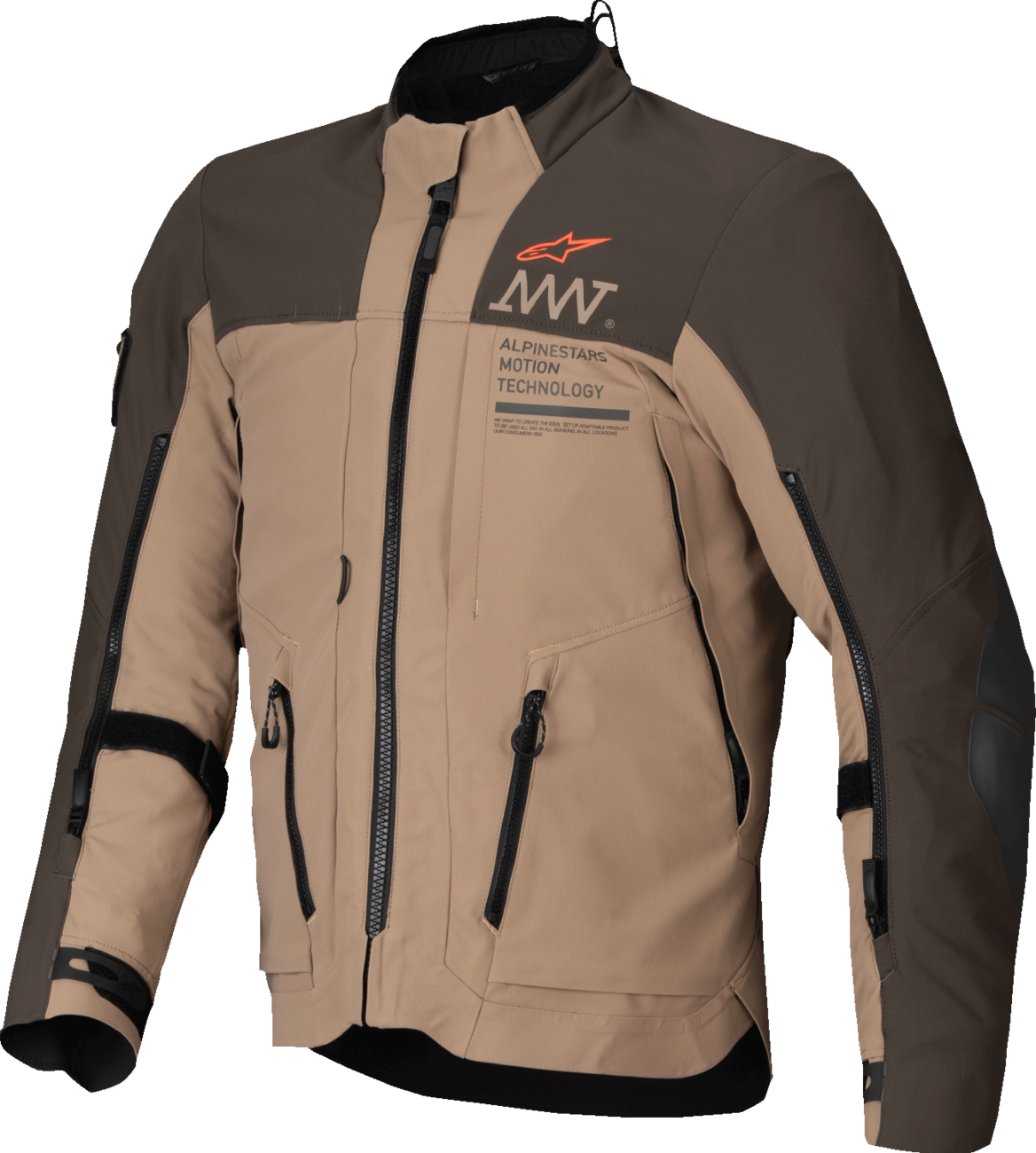ALPINESTARS AMT-8 Stretch Drystar® XF Jacket - Dark Brown/Dark Khaki - Medium 3200425-8018-M