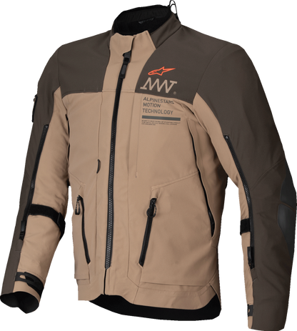 ALPINESTARS AMT-8 Stretch Drystar® XF Jacket - Dark Brown/Dark Khaki - Medium 3200425-8018-M