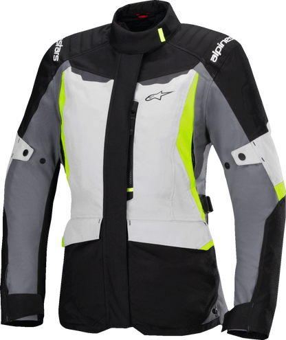 ALPINESTARS Stella ST-1 Waterproof Jacket - Ice Gray/Black/Yellow Fluo - 2XL 3210325-9145-2X