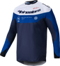 Alpinestars Pro-Dura Long-Sleeve Jersey - Navy, Bright Blue & White - Medium