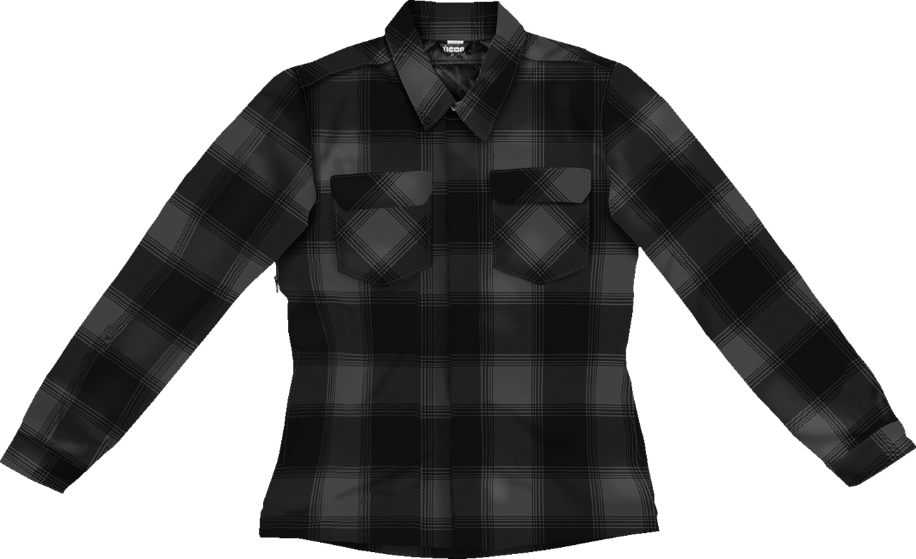 ICON Women's Fallblock CX Flannel™ Jacket - Black - XS 2822-1669