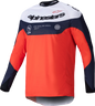 ALPINESTARS Pro-Dura Long-Sleeve Jersey - Navy/Hot Orange/White - Large 3760125-7162-L