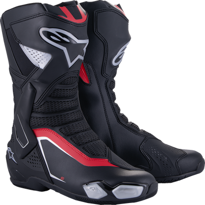 ALPINESTARS SMX-6 V3 Boots - Black/Silver/Red - US 7.5/EU 41 2223025-199-41