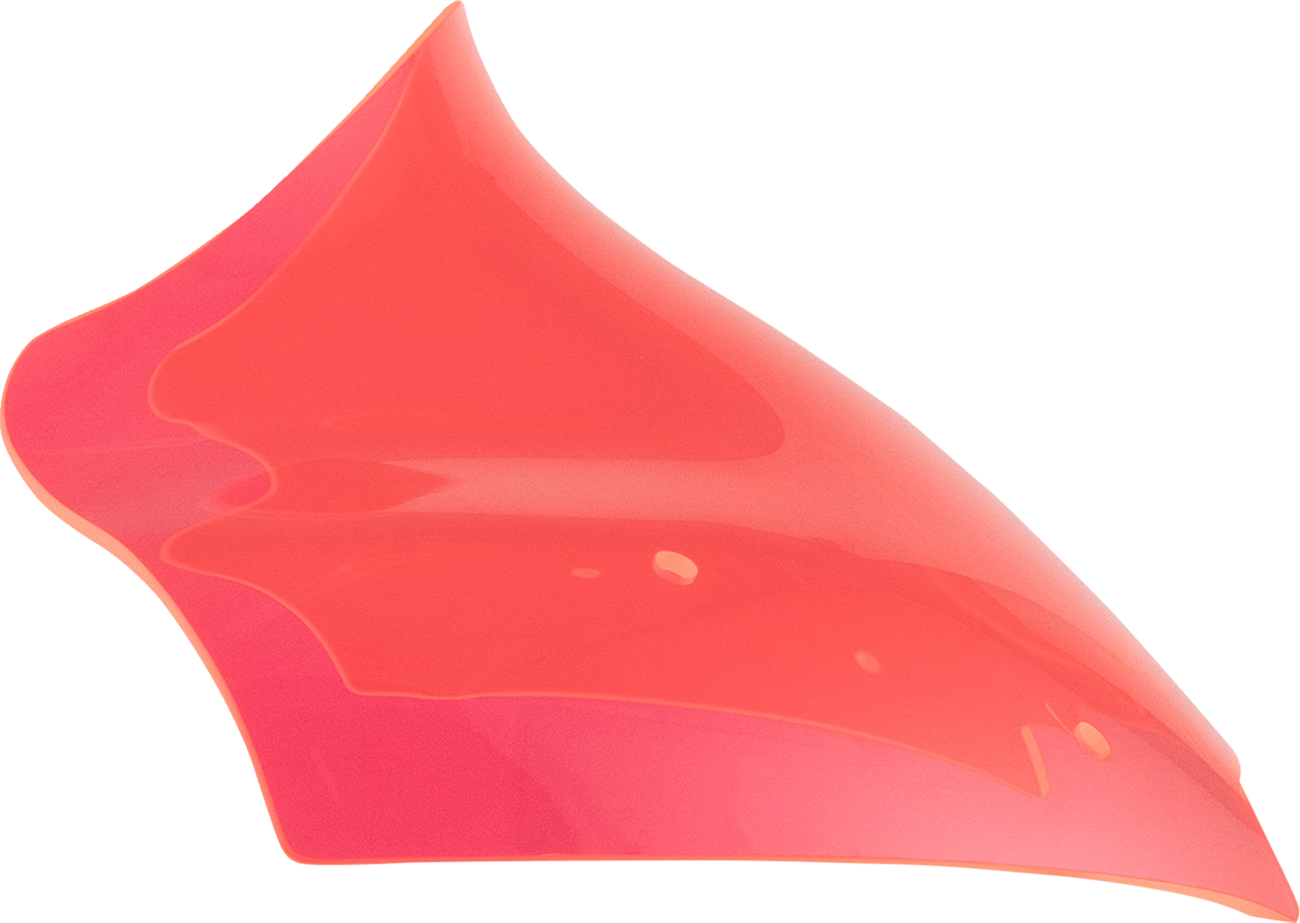 KLOCK WERKS Ice Flare® Windshield - 10" - Pink Ice - '23-'25 FLTRX KWW-01-0710