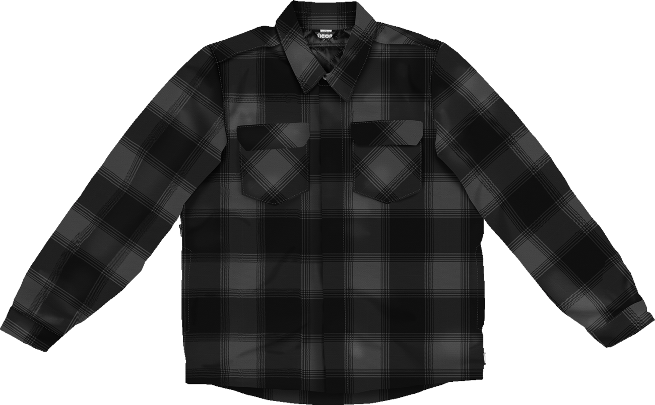 ICON Fallblock CX Flannel™ Jacket - Black - Small 2820-6968