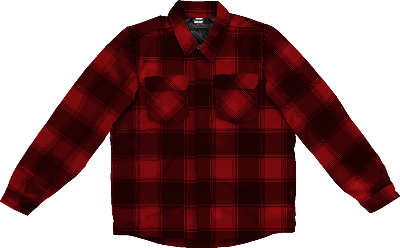 ICON Fallblock CX Flannel™ Jacket - Red - Medium 2820-6975