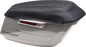 MUSTANG Deluxe Saddlebag Lid Covers - Black w/ Gunmetal Stitch - Touring 88404GM