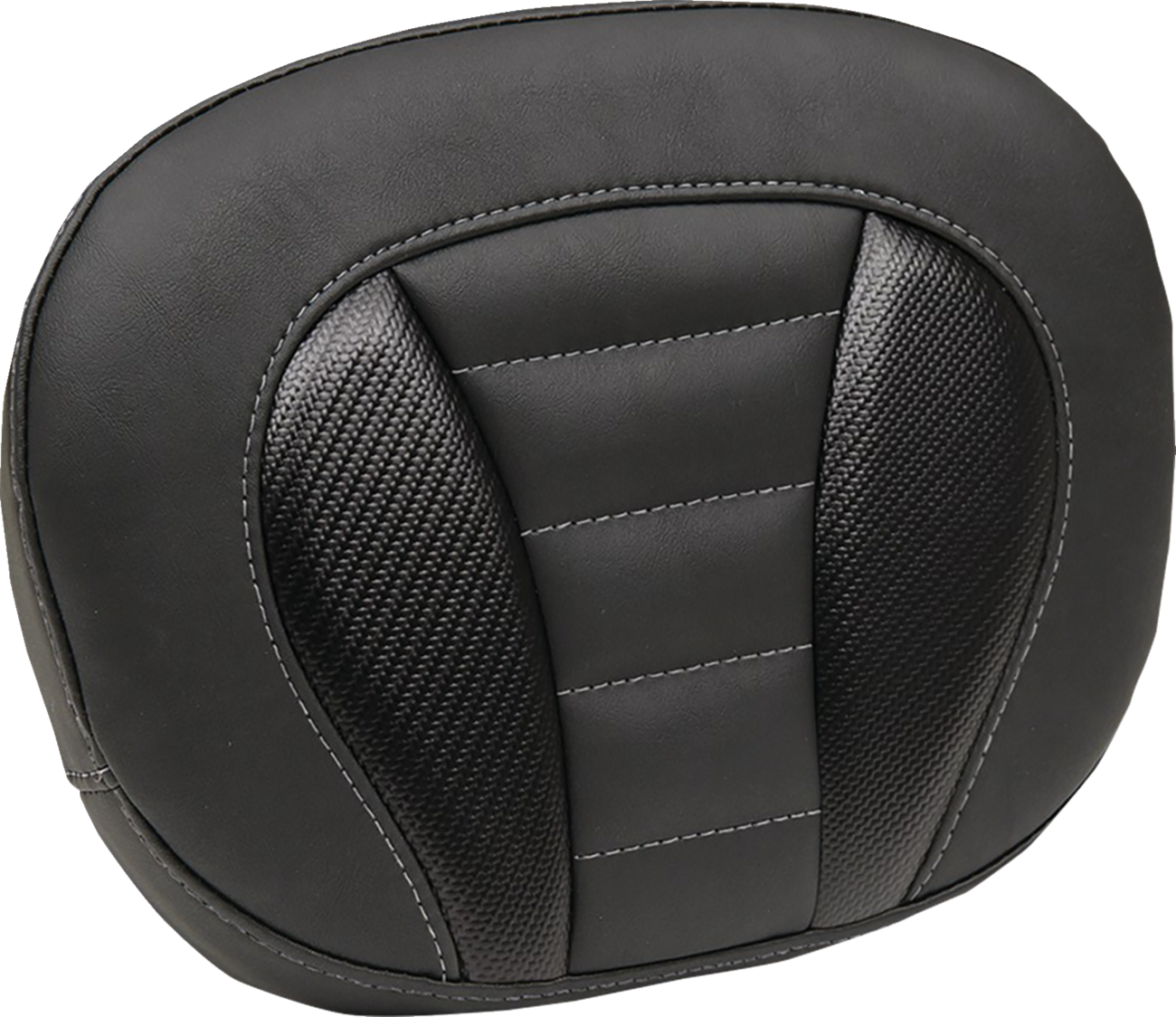 MUSTANG Deluxe Sissy Bar Pad - Gunmetal Stitch - FLT/FLH '23-'24 89015GM