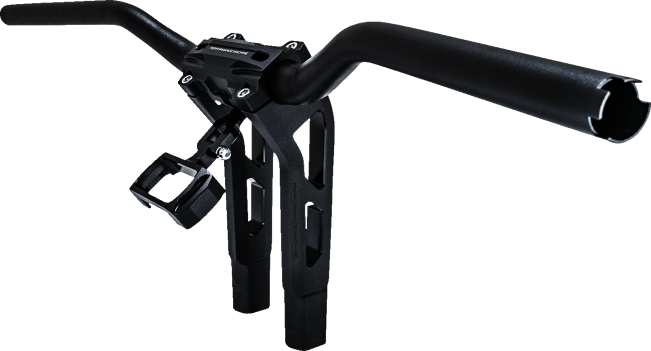PERFORMANCE MACHINE (PM) Gauge Relocation Kit - Black Ops® - Softail 0208-2191-SMB