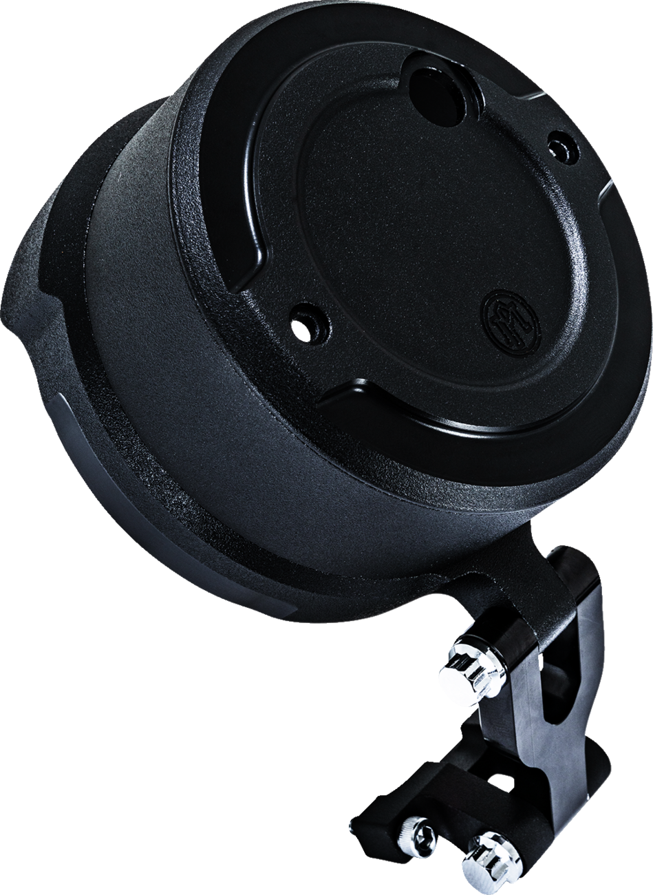 PERFORMANCE MACHINE (PM) Gauge Relocation Kit - Round - Black Ops® 0208-2192-SMB