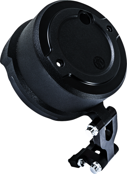 PERFORMANCE MACHINE (PM) Gauge Relocation Kit - Round - Black Ops® 0208-2192-SMB