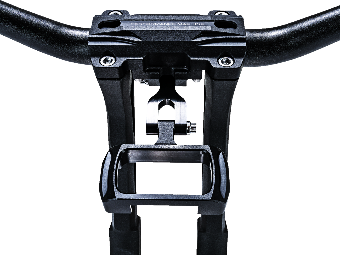 PERFORMANCE MACHINE (PM) Gauge Relocation Kit - Black Ops® - Softail 0208-2191-SMB