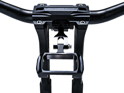 PERFORMANCE MACHINE (PM) Gauge Relocation Kit - Black Ops® - Softail 0208-2191-SMB