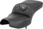 SADDLEMEN Roadsofa™ Seat - Without Backrest - Black - Carbon Fiber - Indian Pursuit '22-'24 I22-02-185