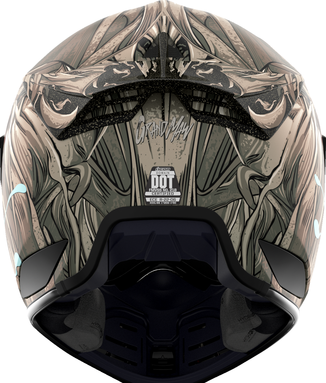 ICON Domain™ Helmet - Grand Maw - Gray - 2XL 010117299