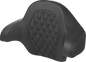 SADDLEMEN Tour-Pak® Backrest Pad - Lattice Stitch - Dark Gray Stitch - FL '14-'24 814-07-18402