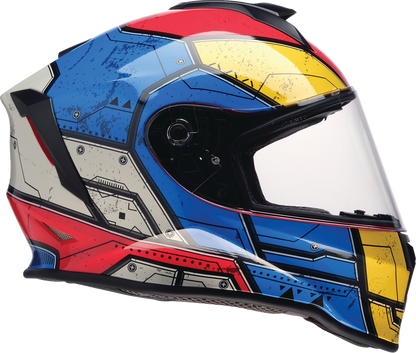 Z1R Youth Warrant 2.0 Helmet - Sentinel - Blue/Yellow - Large 0102-0294