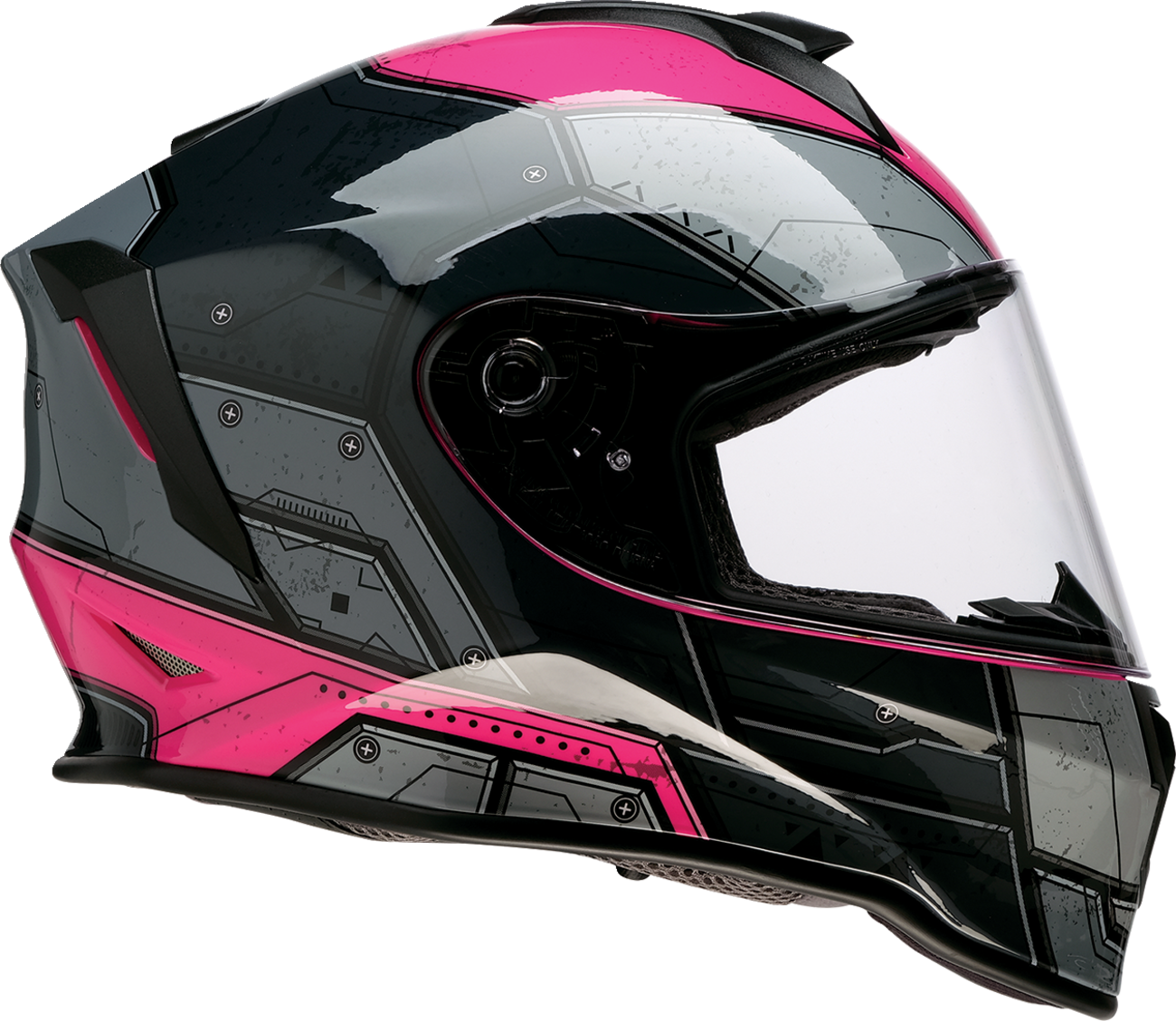 Z1R Youth Warrant 2.0 Helmet - Sentinel - Black/Pink - Medium 0102-0296