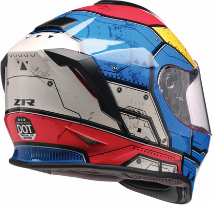 Z1R Youth Warrant 2.0 Helmet - Sentinel - Blue/Yellow - Large 0102-0294
