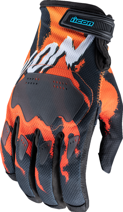 ICON Hooligan™ Rad Dawn Gloves - Orange - Medium 3301-4858