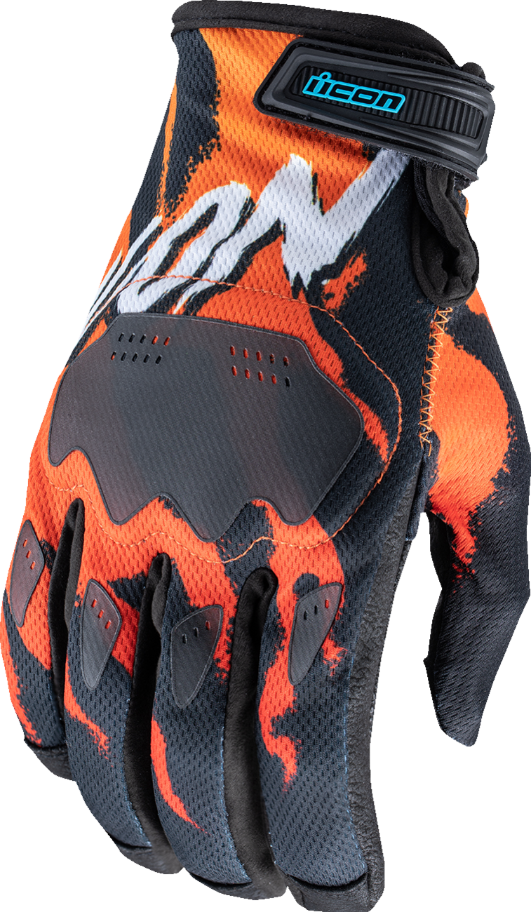 ICON Hooligan™ Rad Dawn Gloves - Orange - XL 3301-4860