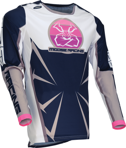 MOOSE OFFROAD Agroid Jersey - Navy/White - Small 2910-8138