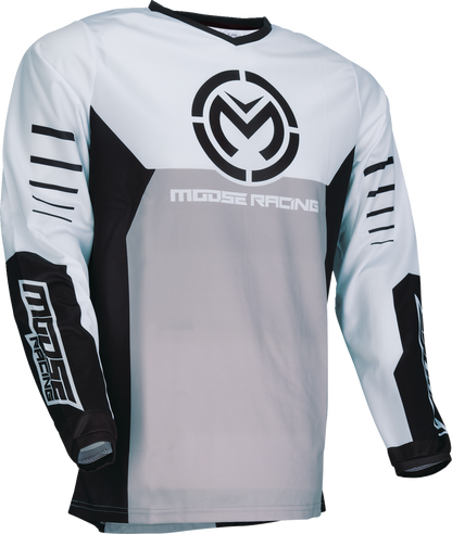 MOOSE OFFROAD Qualifier® Jersey - Black/White - 4XL 2910-8157