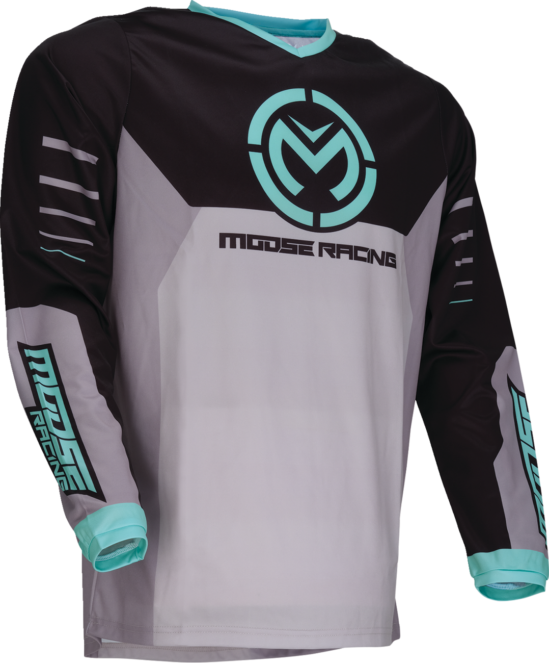MOOSE OFFROAD Qualifier® Jersey - Gray/Teal - 4XL 2910-8189