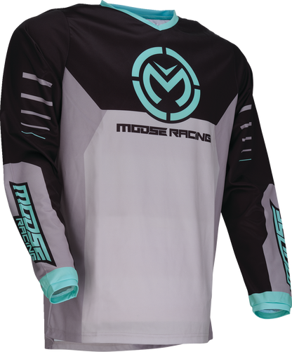 MOOSE OFFROAD Qualifier® Jersey - Gray/Teal - 4XL 2910-8189