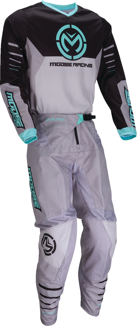 MOOSE OFFROAD Qualifier® Jersey - Gray/Teal - 4XL 2910-8189
