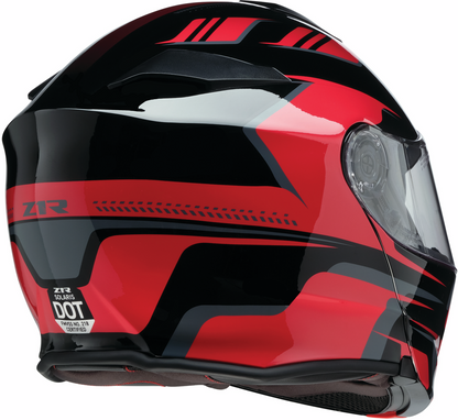 Z1R Solaris 2.0 Modular Helmet - Slater - Red - Large 0100-2454