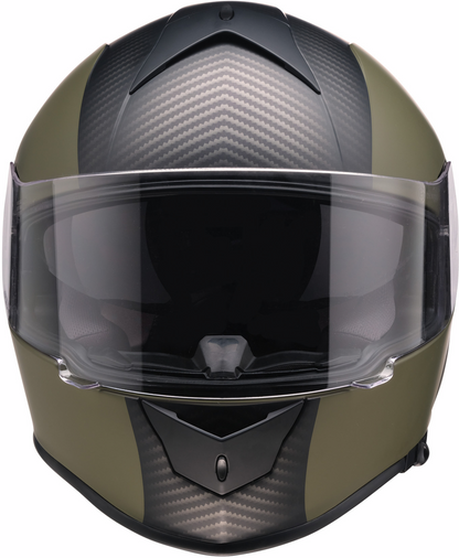 Z1R Warrant Helmet - Carbon - Green - XS 0101-17432