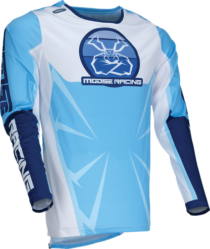 MOOSE OFFROAD Agroid Jersey - Blue/White - Large 2910-8133